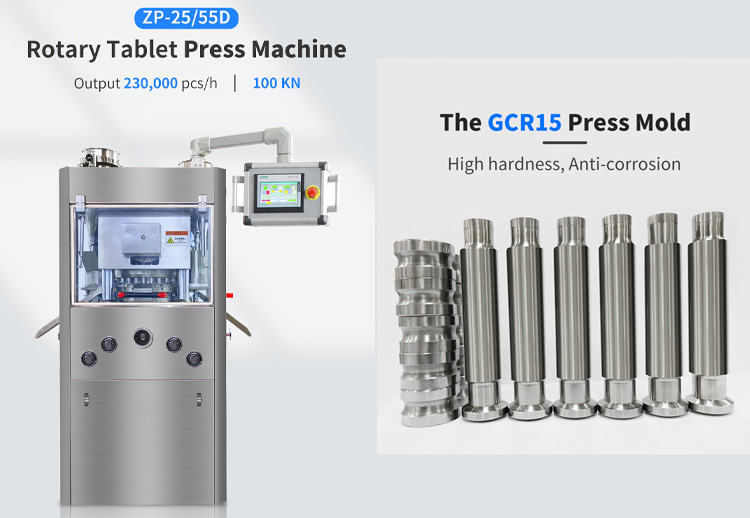 Máquina automática de prensado de tabletas rotativas