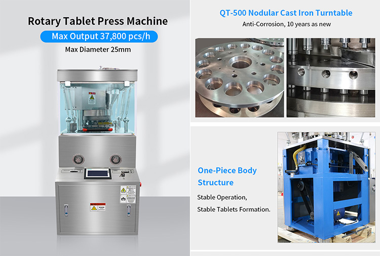 máquina de prensa de tabletas de suplemento de salud