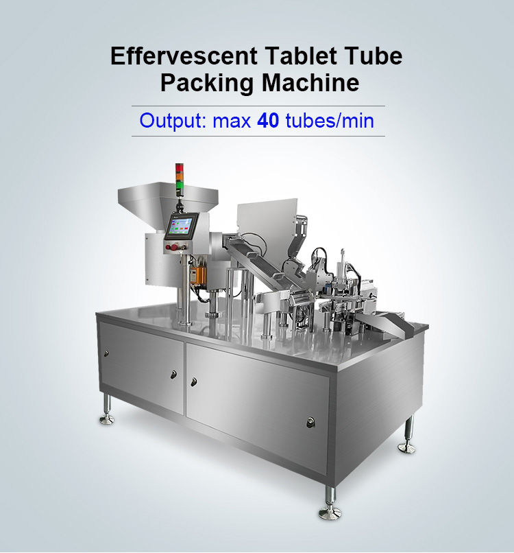 Effervescent Tablet Tube Filling and packingg Machine