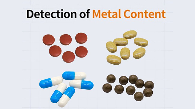 Detecting the metal in the pill and capsules