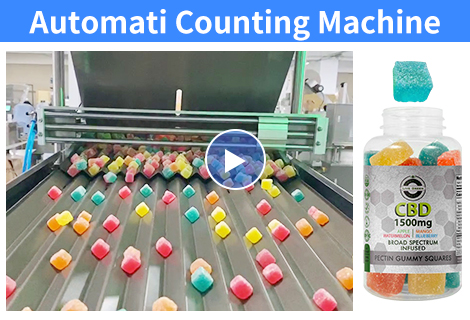 video de la máquina contadora de caramelos gomosos de 16 carriles
