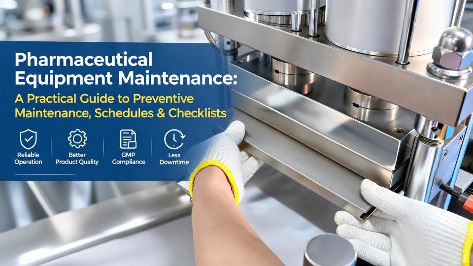Mantenimiento de equipos farmacéuticos: una guía práctica para el mantenimiento preventivo, cronogramas y listas de verificación