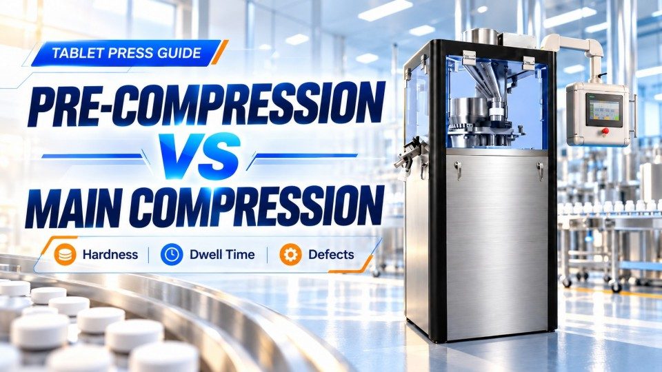 Precompresión frente a compresión principal en una tabletiadora: Diferencias clave y efectos en la calidad de las tabletas