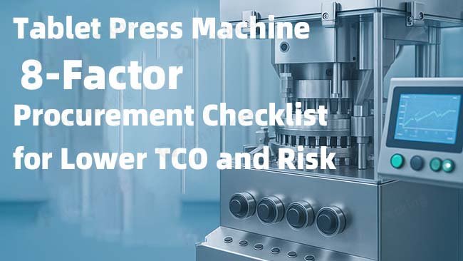 Pharmaceutical Tablet Press Machine: 8-Factor Procurement Checklist for Lower TCO and Risk