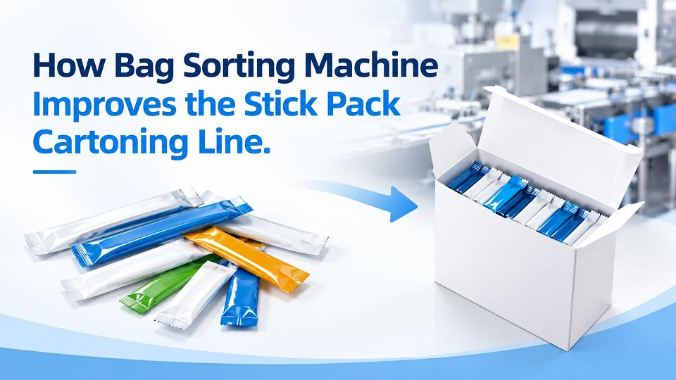 Cómo la máquina clasificadora de bolsas mejora la línea de estuchado de stick packs