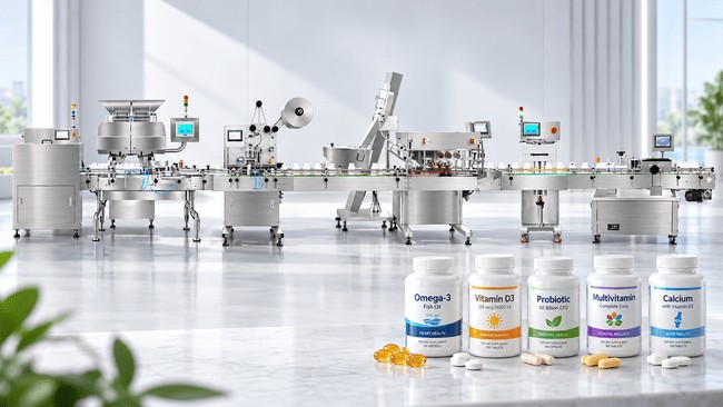 El auge de los suplementos personalizados: lo que significa para el envasado y la maquinaria de producción